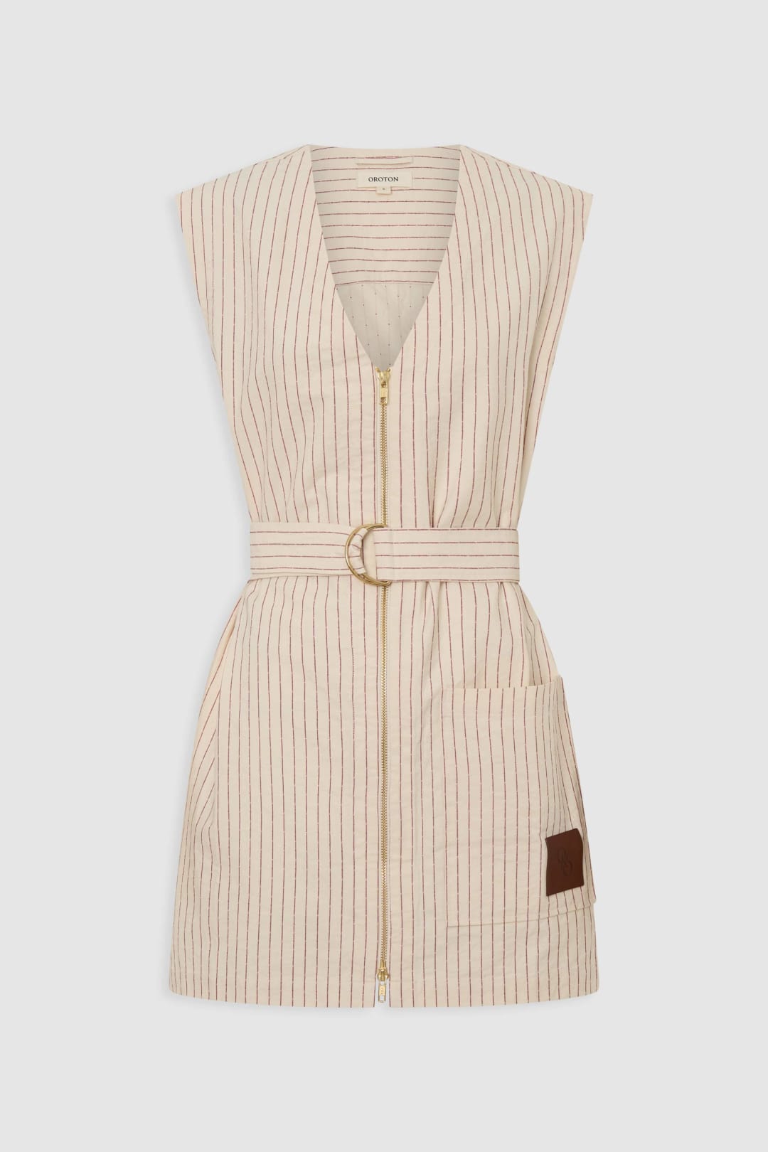 Summer Stripe Zip Through Tunic