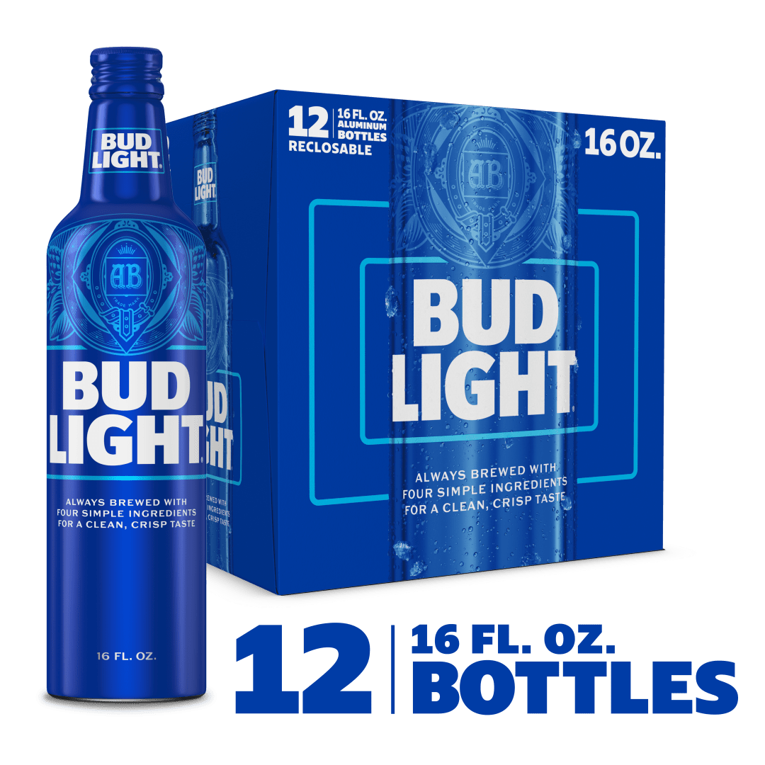Bud Light 12x16 oz Recloseable Aluminum