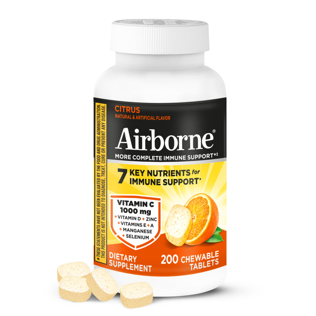 AIRBORNE® Chewable Tablets - Orange 48/200 ct.