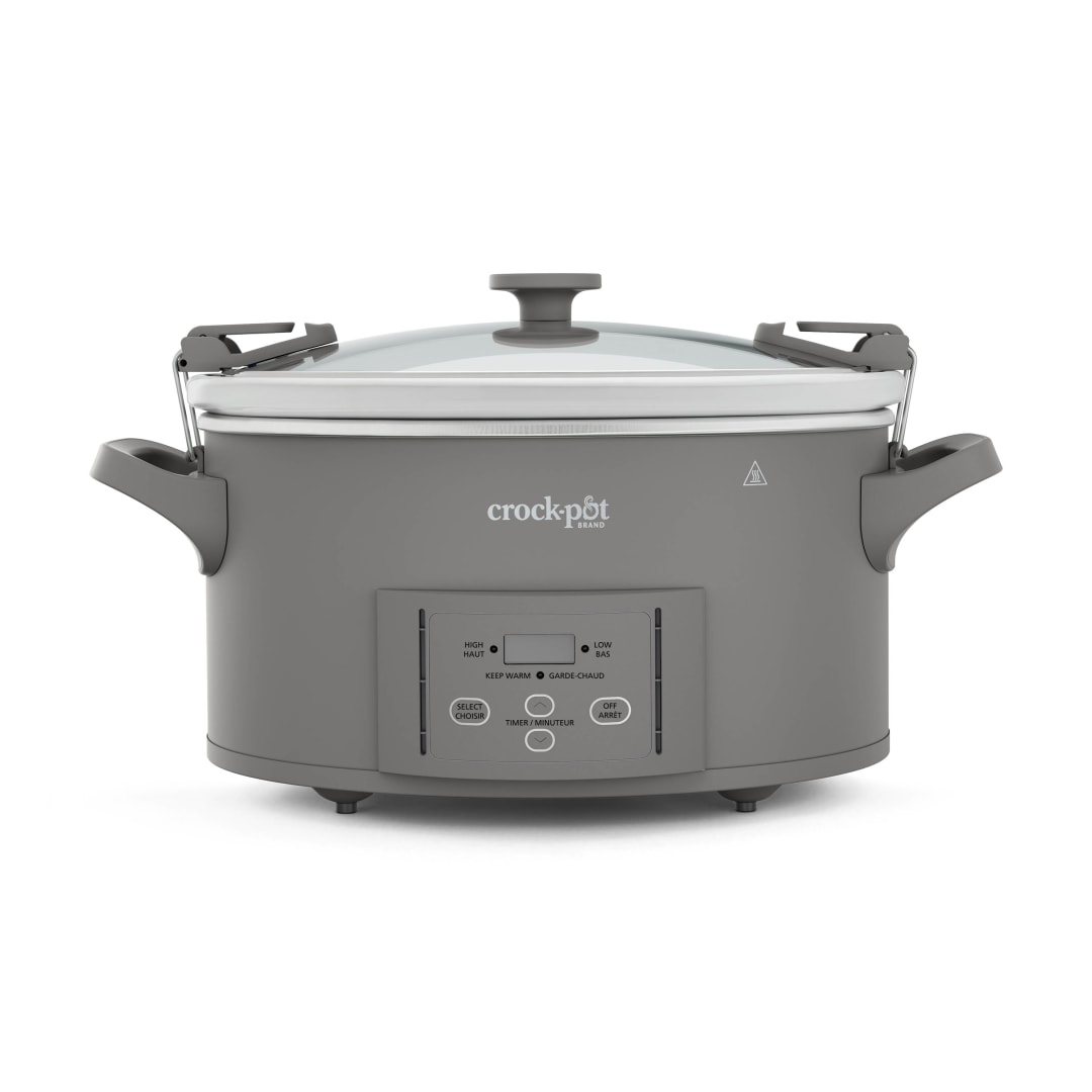 Crock-Pot Design Series 7-Quart Programmable Slow Cooker, Grey