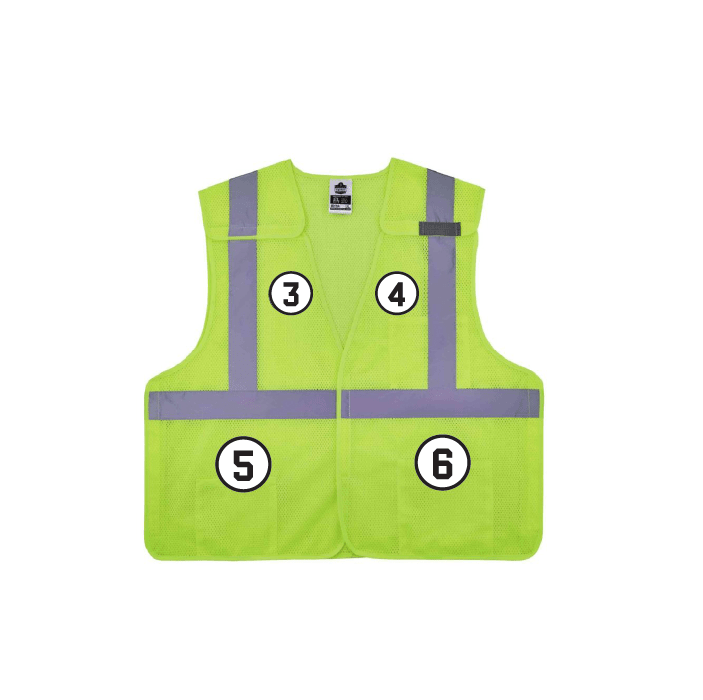 GloWear 8217BA Breakaway Hi-Vis Safety Vest - Type R, Class 2, 3 Pockets