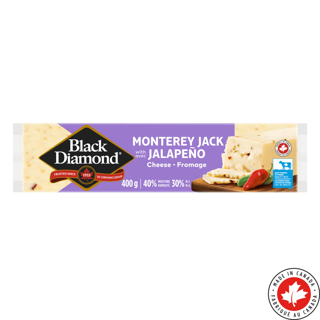Black Diamond Monterey Jack with Jalapeno Cheese Bar, 400g