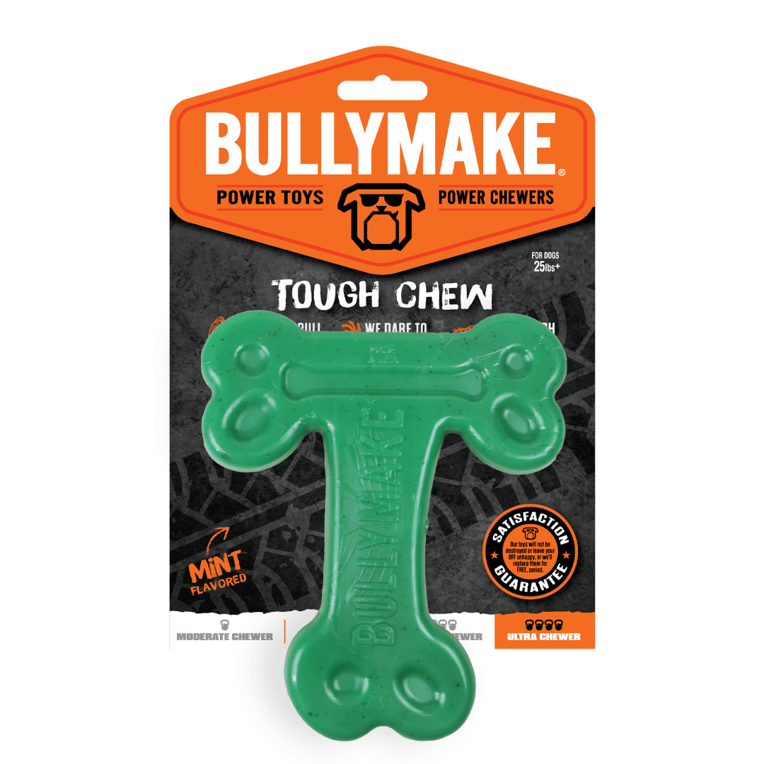 BULLYMAKE Tough Chew Green T-Bone - Mint Flavored