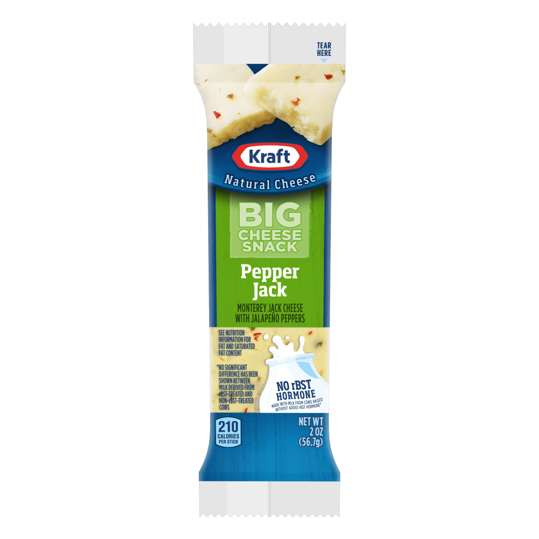Kraft Pepper Jack Big Cheese Snack, 2 oz Stick
