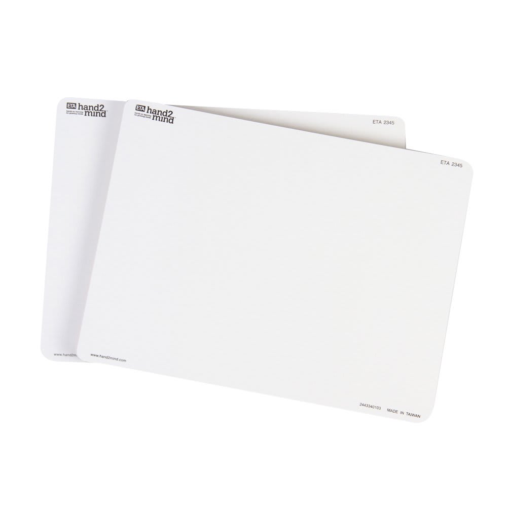 BOARDS, DRY ERASE, BLANK 9X12" PK/10
