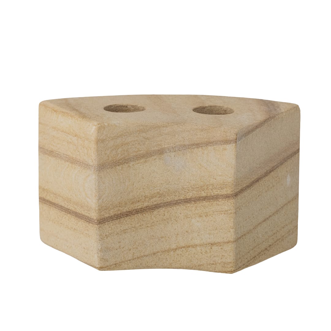 82068089 - Florida Candle Holder, Nature, Sandstone STOCK: 300