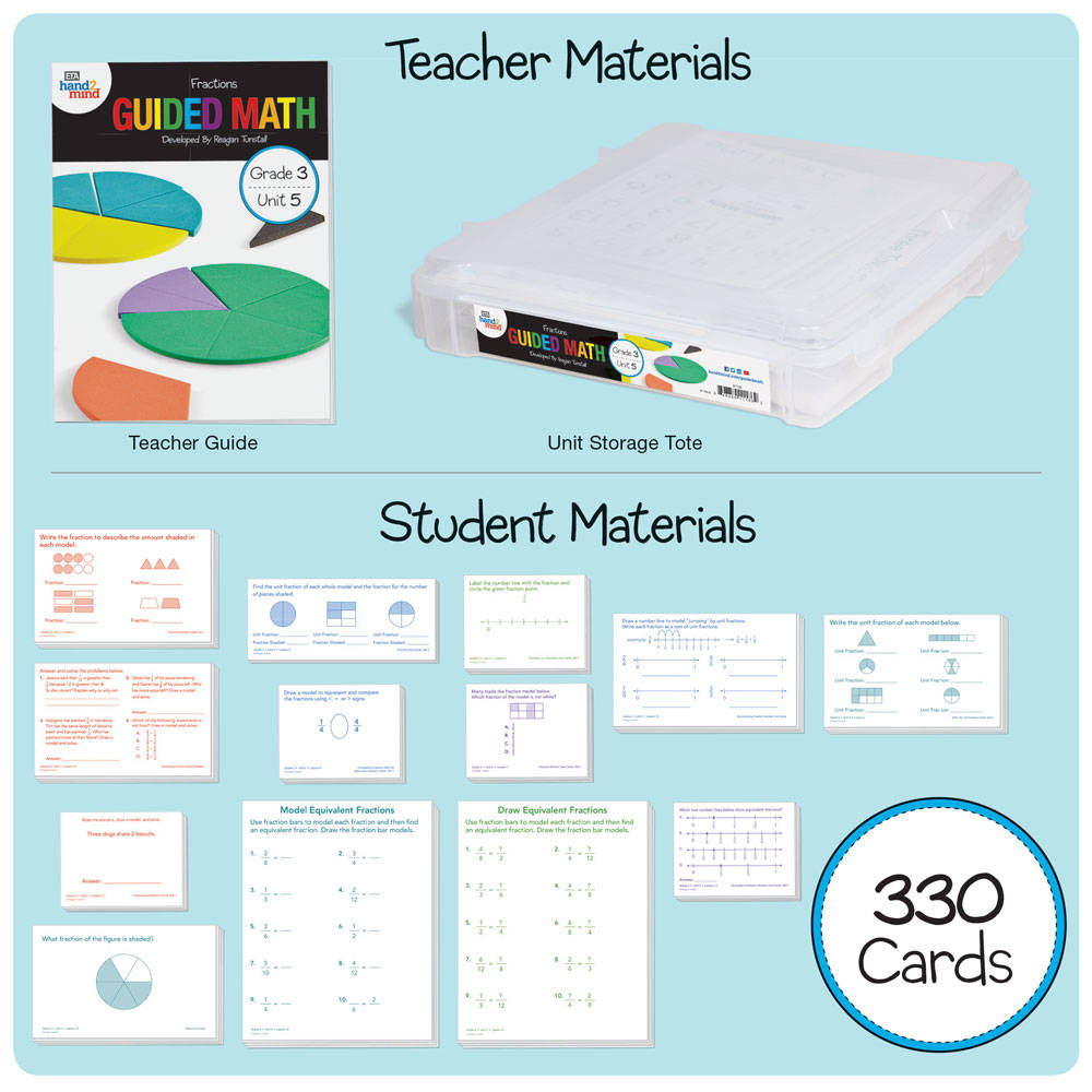 GUIDED MATH KIT, FRACTIONS G3U5
