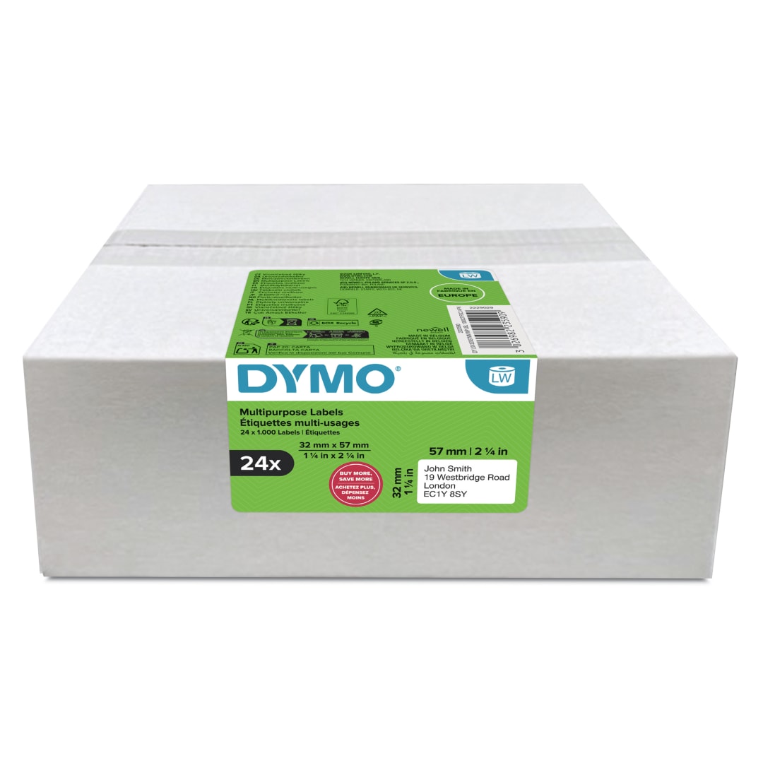 DY LW 32X57MM MP LBL 1000CT FSC 24PK