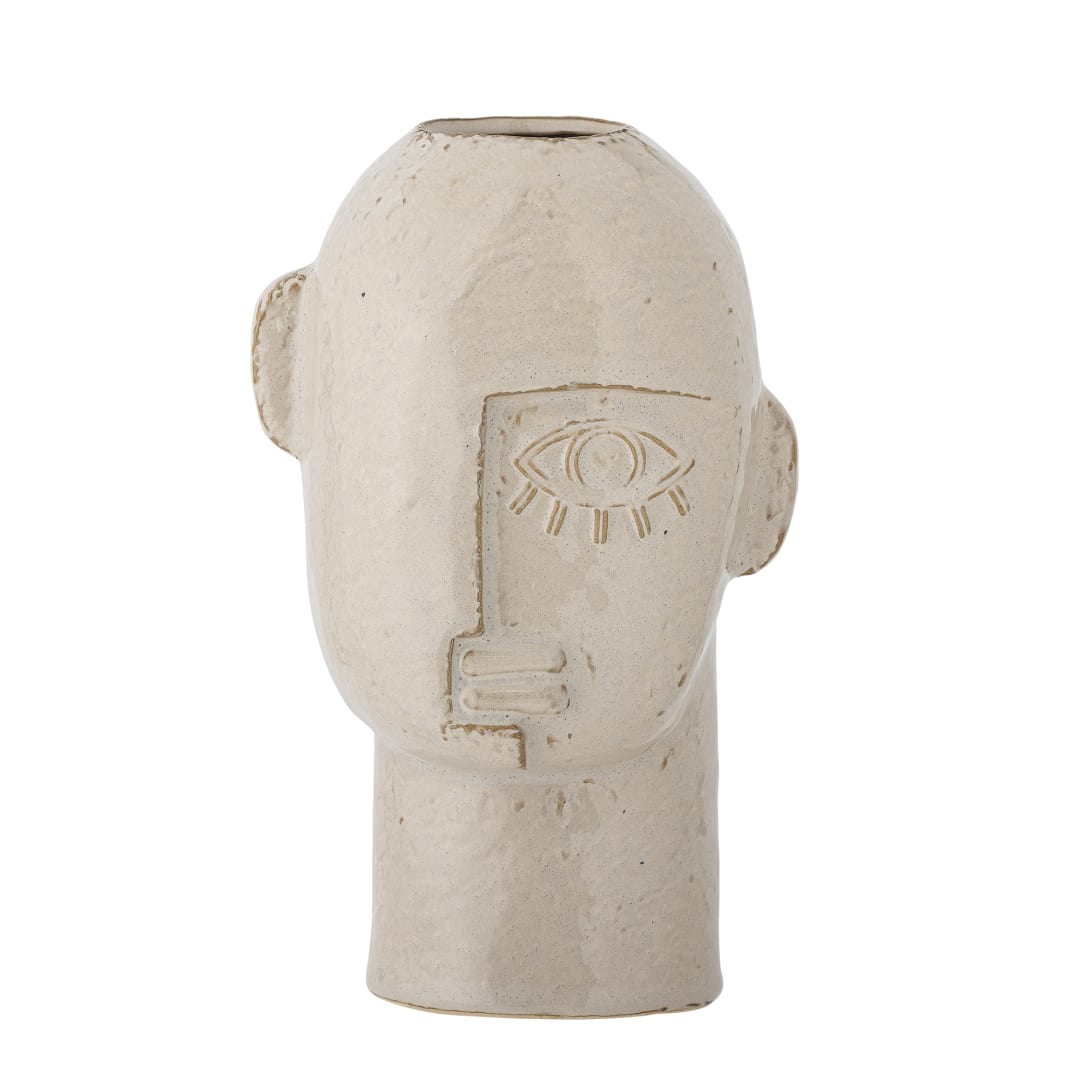 82062356 - Lizzie Vase, Nature, Stoneware STOCK: 300