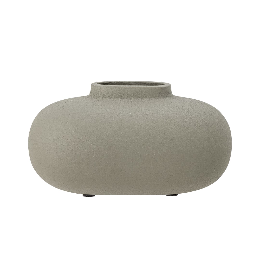 82057272 - Tezza Vase, Grey, Aluminum STOCK: 112