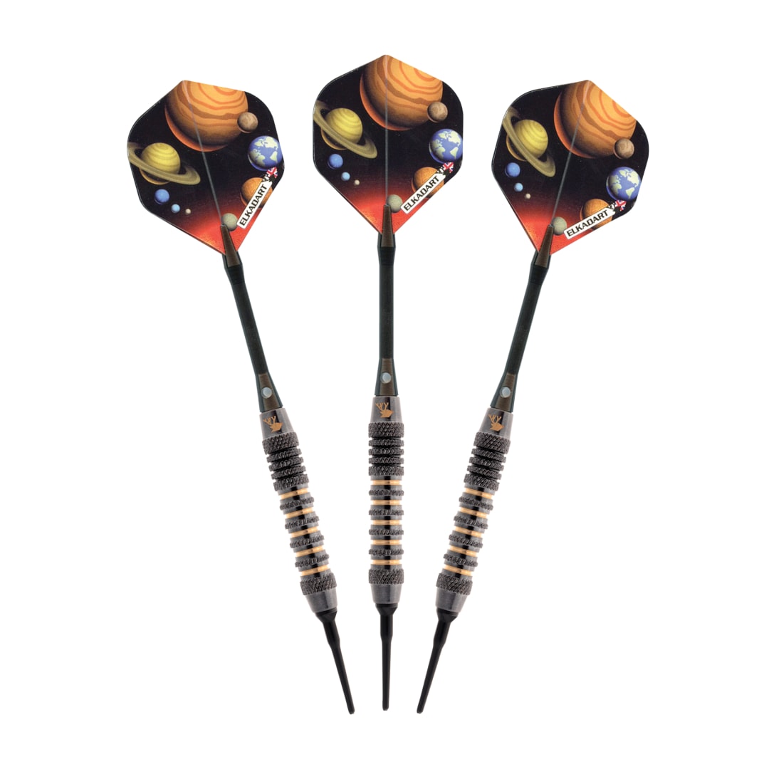 Elkadart Orbital Soft Tip Darts Knurl Ringed Barrel 16 Grams