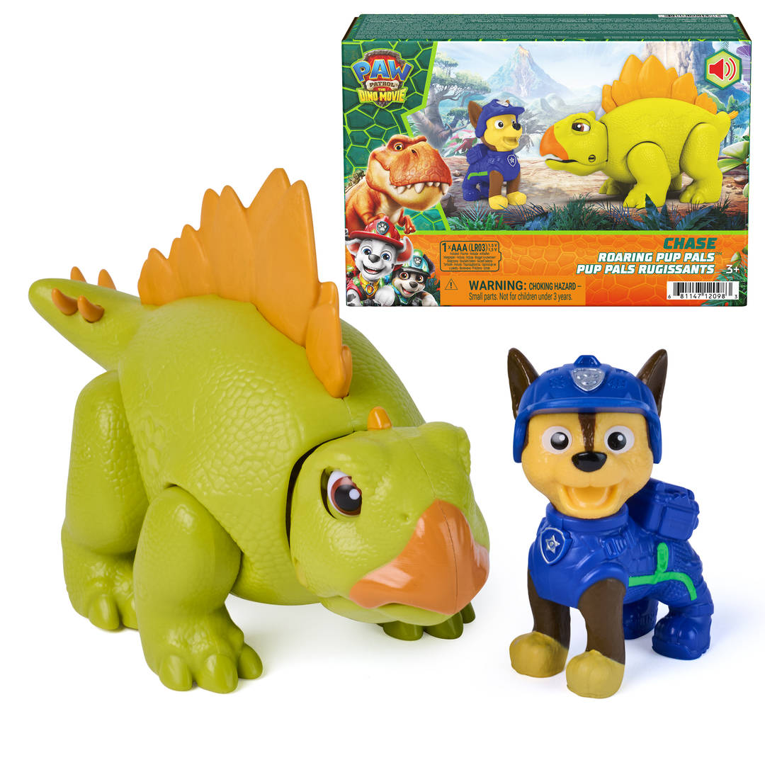 PAW Patrol The Dino Movie Chase Roaring Pup Pals Action Figures
