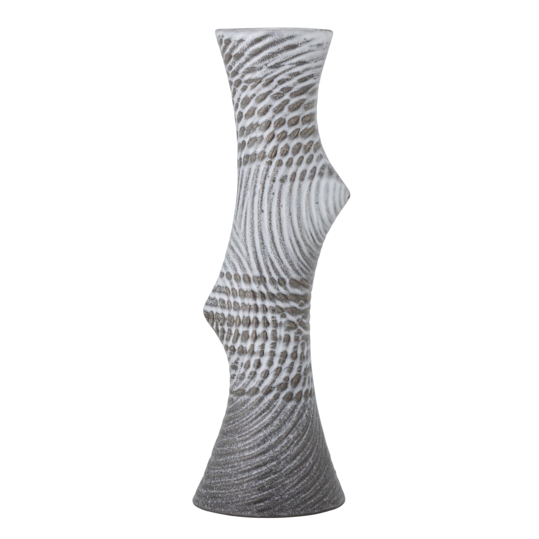 82060108 - Raheem Vase, Grey, Stoneware STOCK: 300
