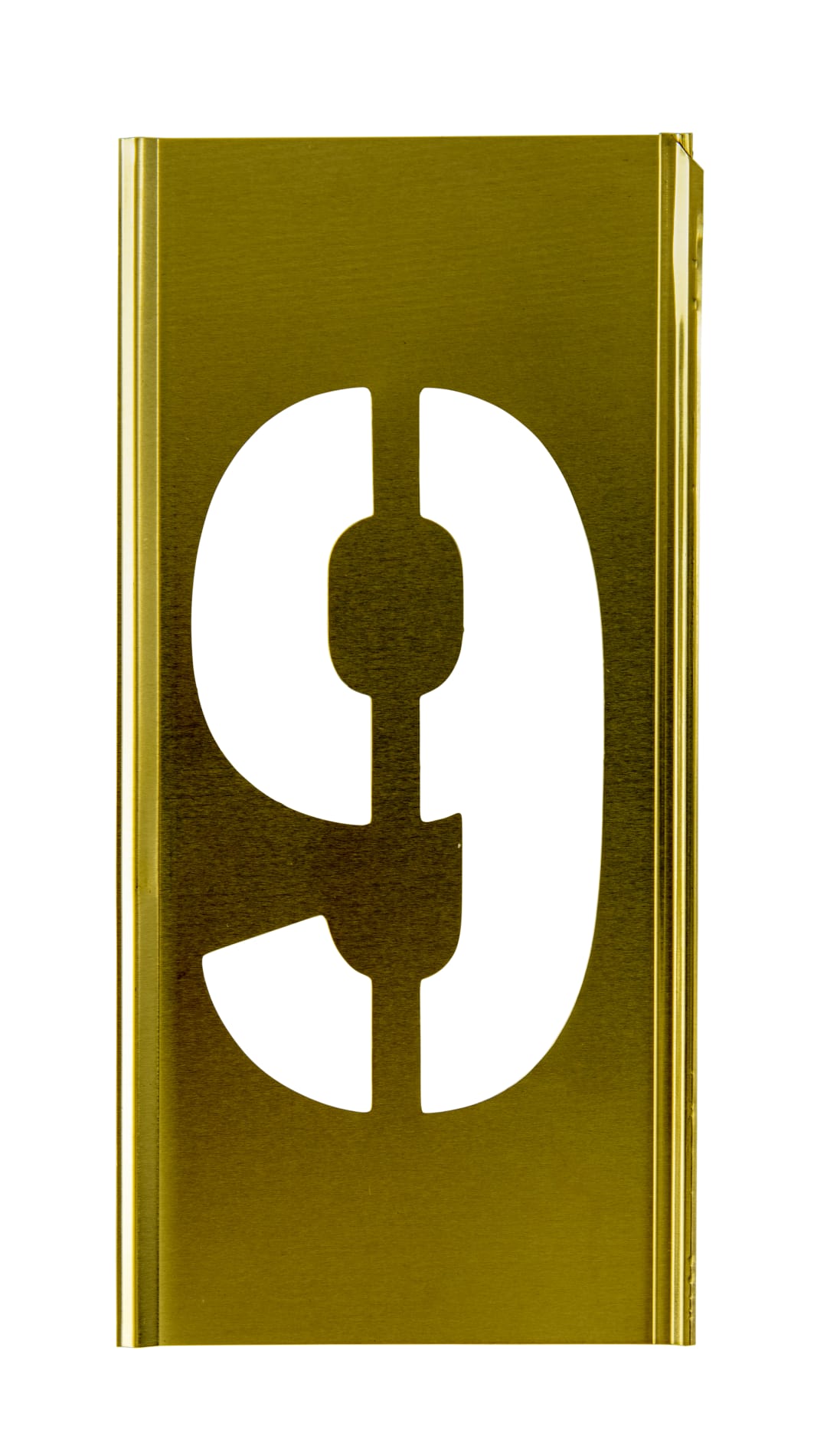 Stencil Sort-8" Brass Gothic 9