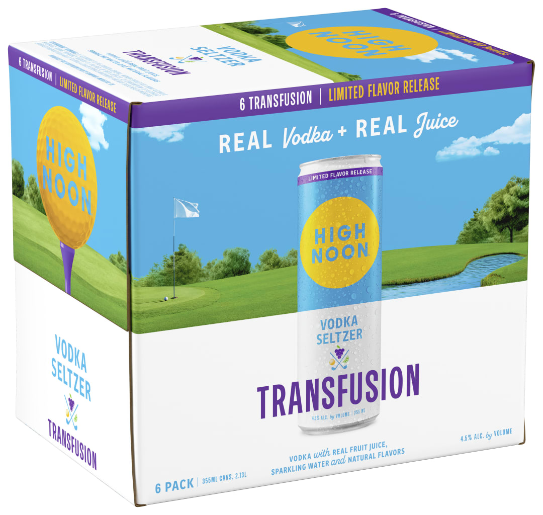 High Noon Vodka Seltzer Transfusion 6 pack