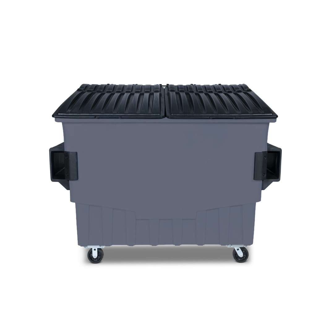 4 Cubic Yard 2000 lbs. Capacity Front Load Container - Dark Cool Gray