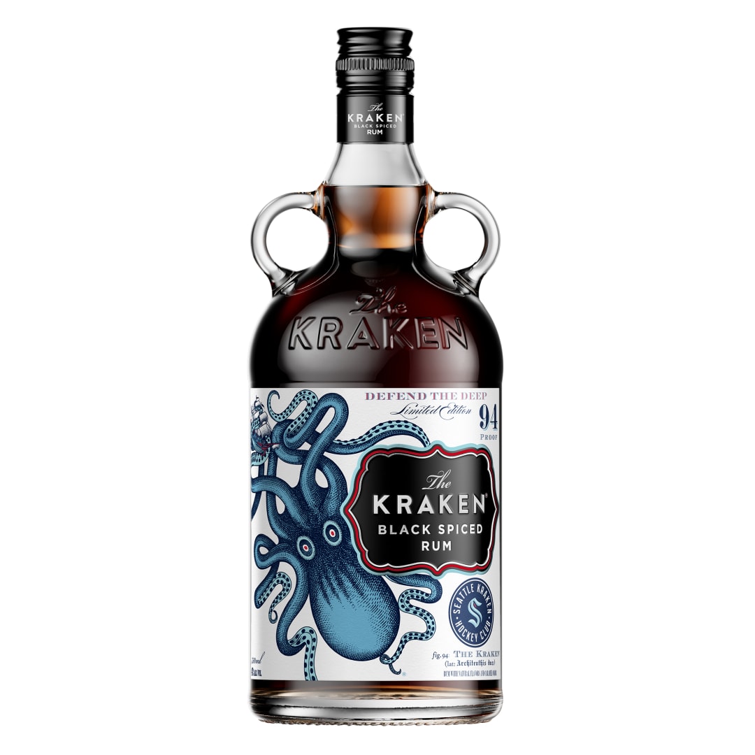Kraken Rum Black Spiced Rum 94 Proof - Seattle Kraken