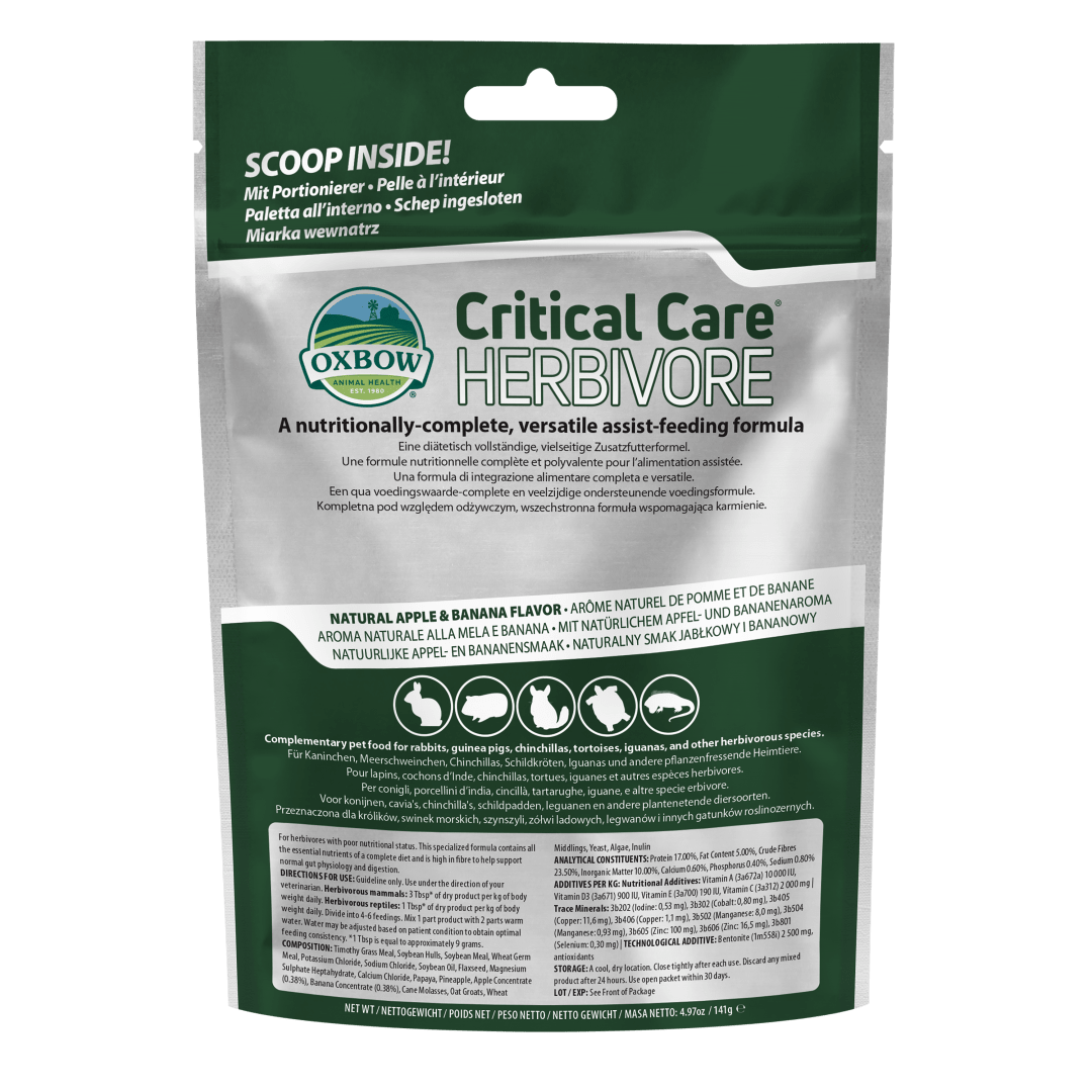 Critical Care Herbivore EU Apple Banana (141g)