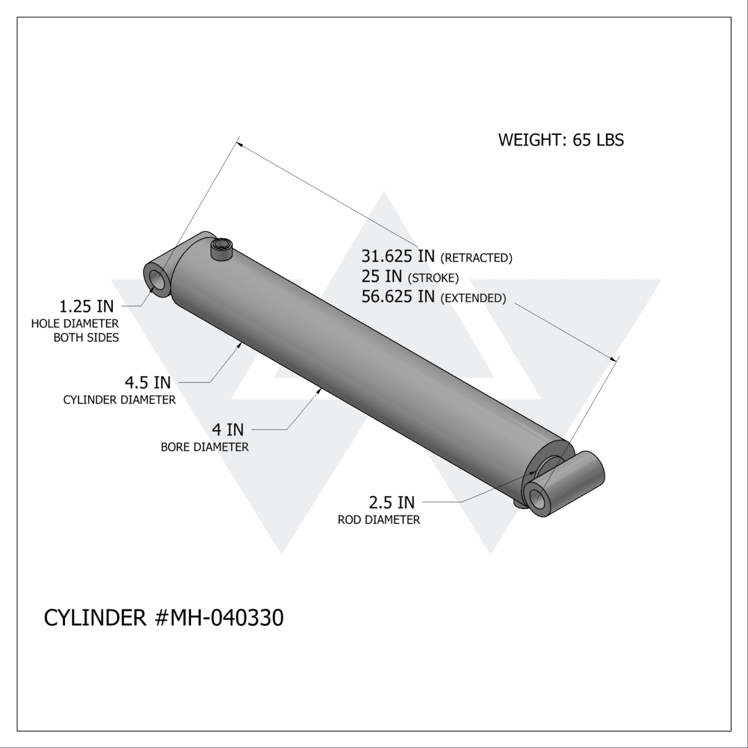 Wastebuilt® Replacement for Marathon Cylinder for RJ88SC (4" X 2.5" X 25")