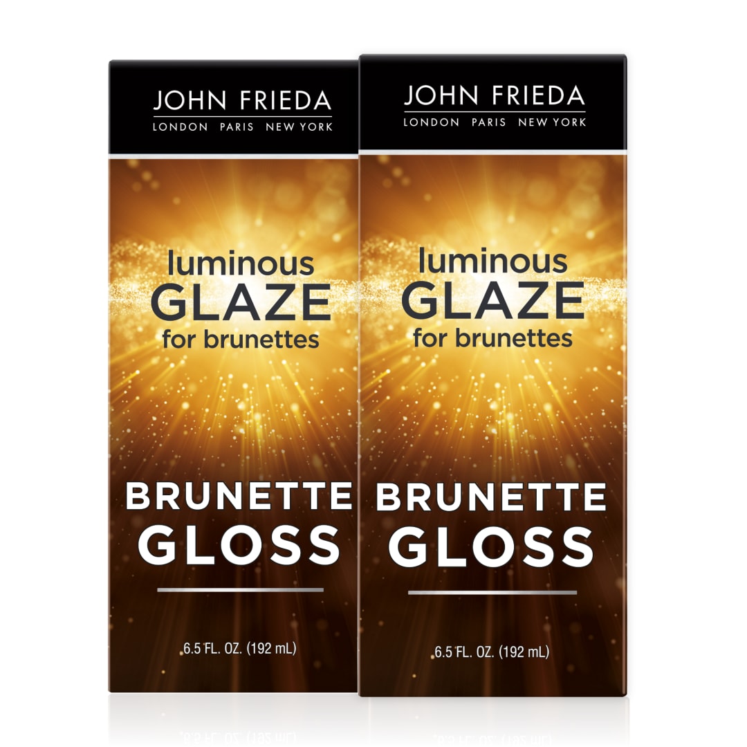 John Frieda Brilliant Brunette Luminous Hair Gloss, Color Boost, 6.5oz, 2pk