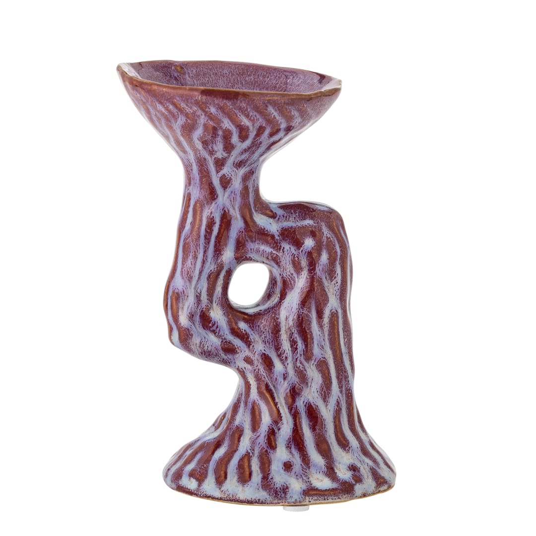 82061704 - Ivalie Candle Holder, Pink, Stoneware STOCK: 2