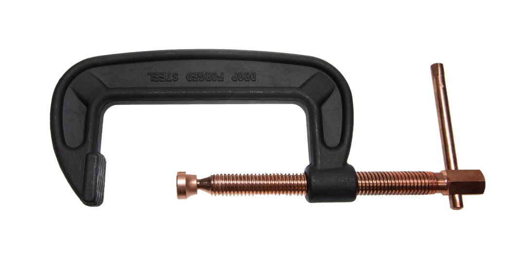 0-6" Heavy Duty C-Clamp/Copper Spindle