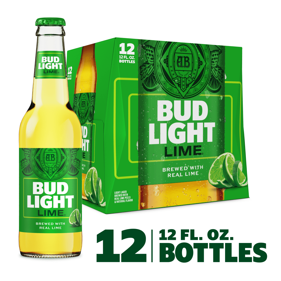 Bud Light Lime Beer, 12 Pack Beer, 12 FL OZ Bottles, 4.2% ABV