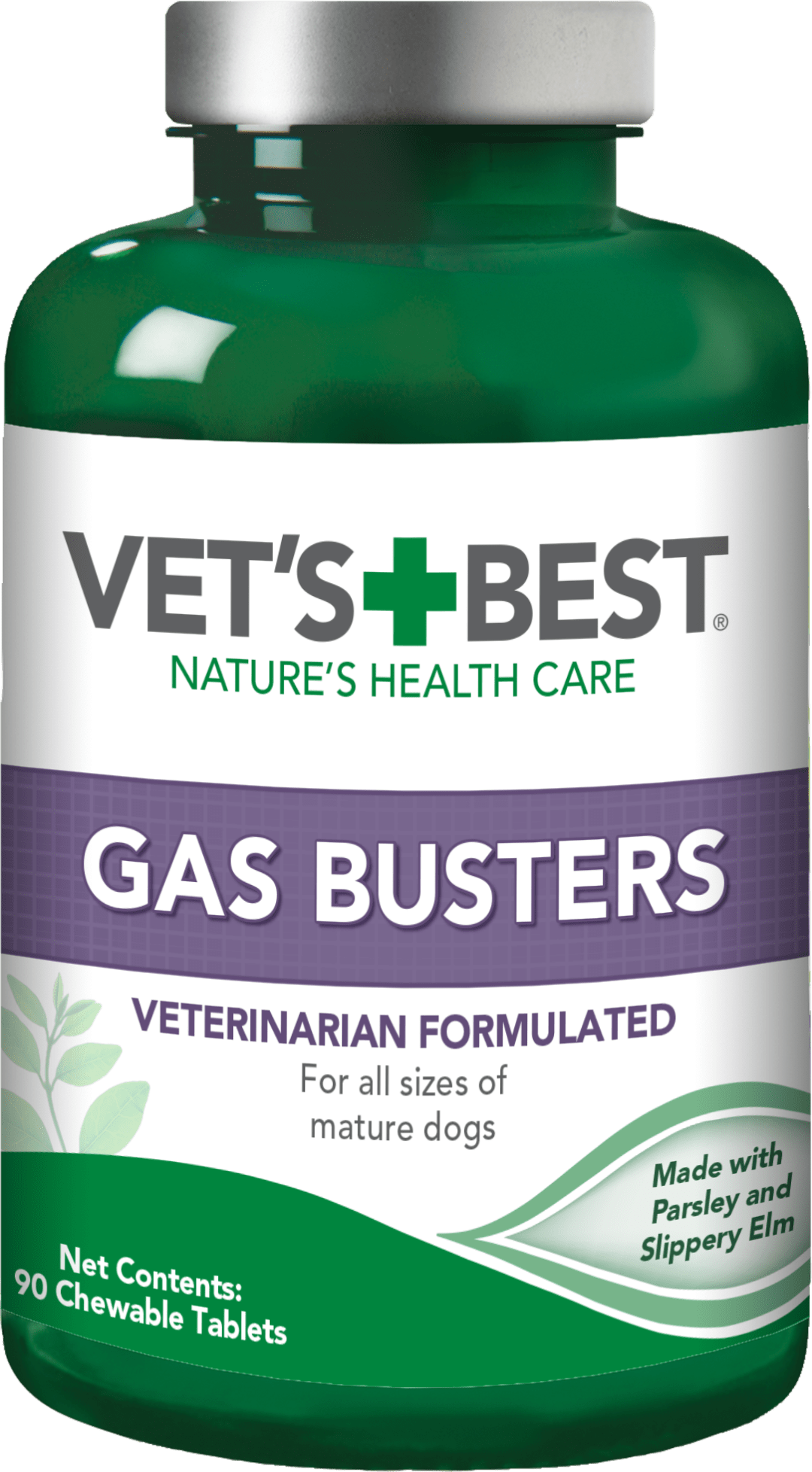 Vet's Best Gas Busters Dog Supplements | Gas, Bloating, Constipation Relief and Digestion Aid for Dogs | 90 Chewable Tablets
