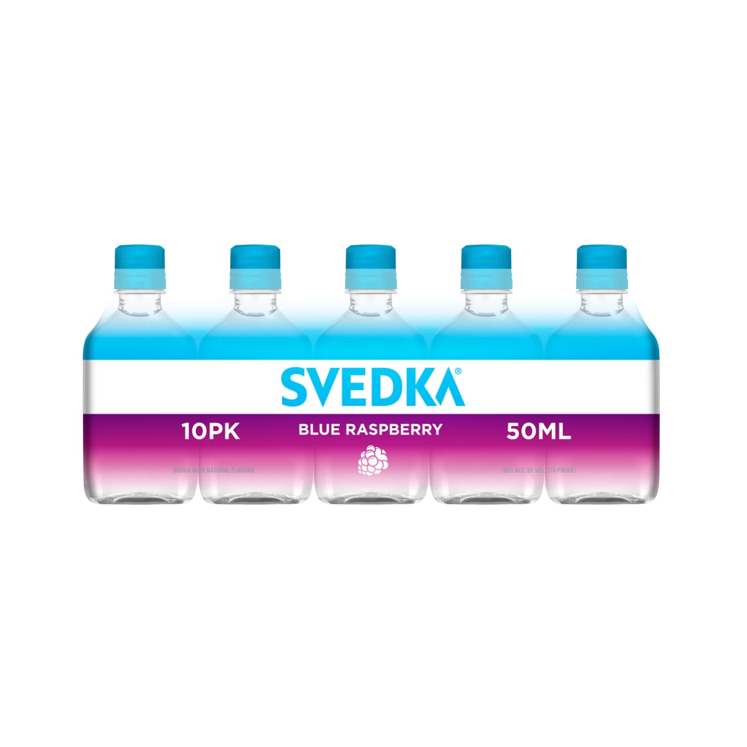 Svedka Blue Raspberry Vodka 10 Pack 50ml 70 Proof