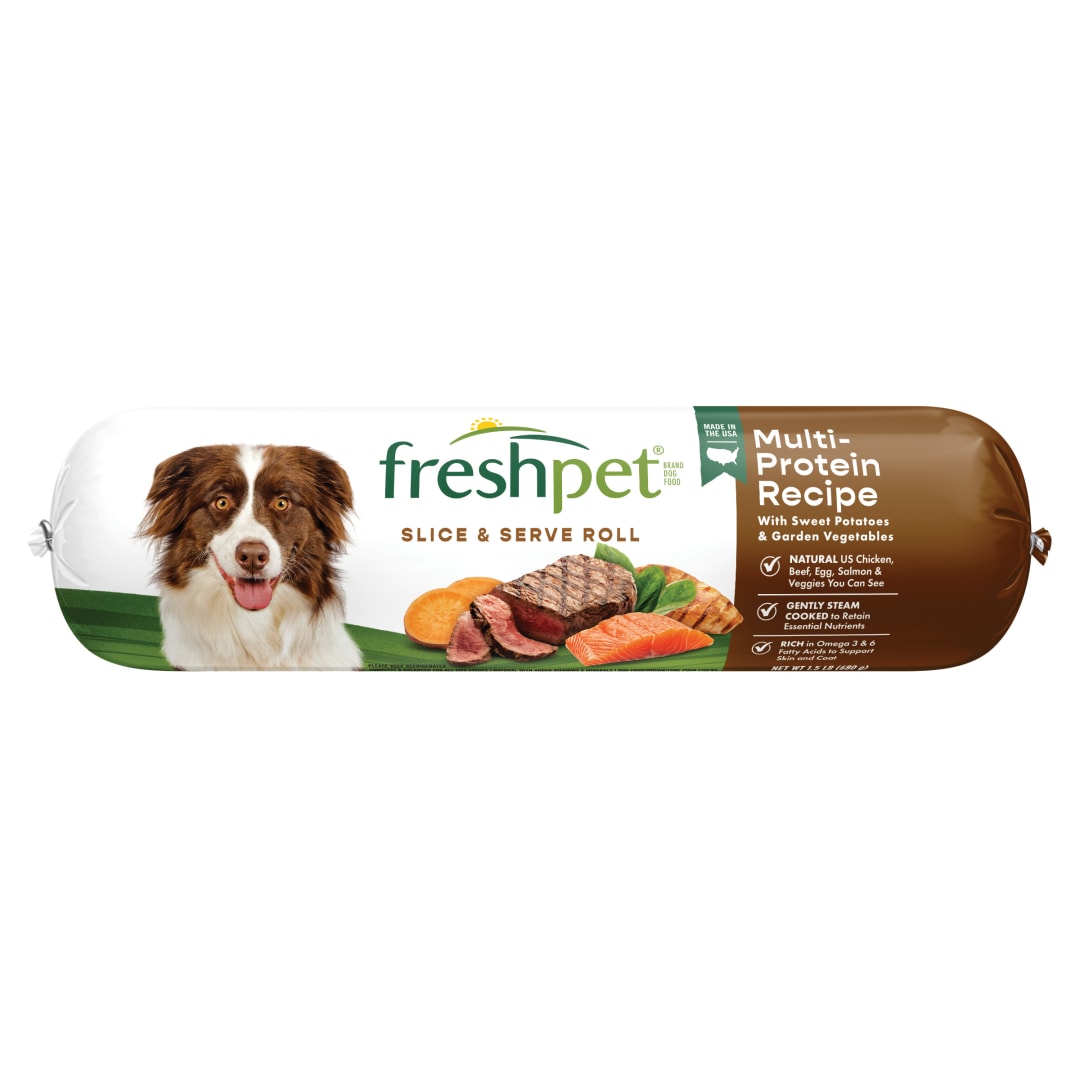 Freshpet Healthy & Natural Dog Food, Fresh Multi Protein Roll, 1.5lb