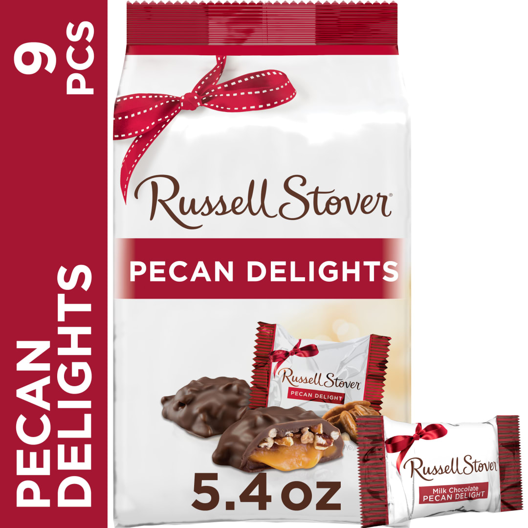 RUSSELL STOVER Milk Chocolate Pecan Delight Candy Gift Bag, 5.4 oz.