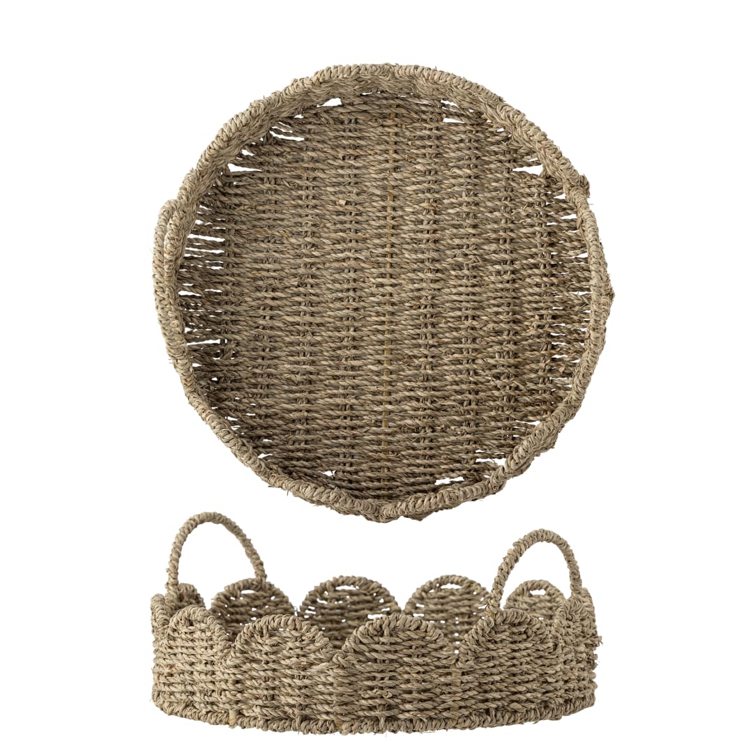 82065292 - Brea Serving Tray, Nature, Seagrass STOCK: 300