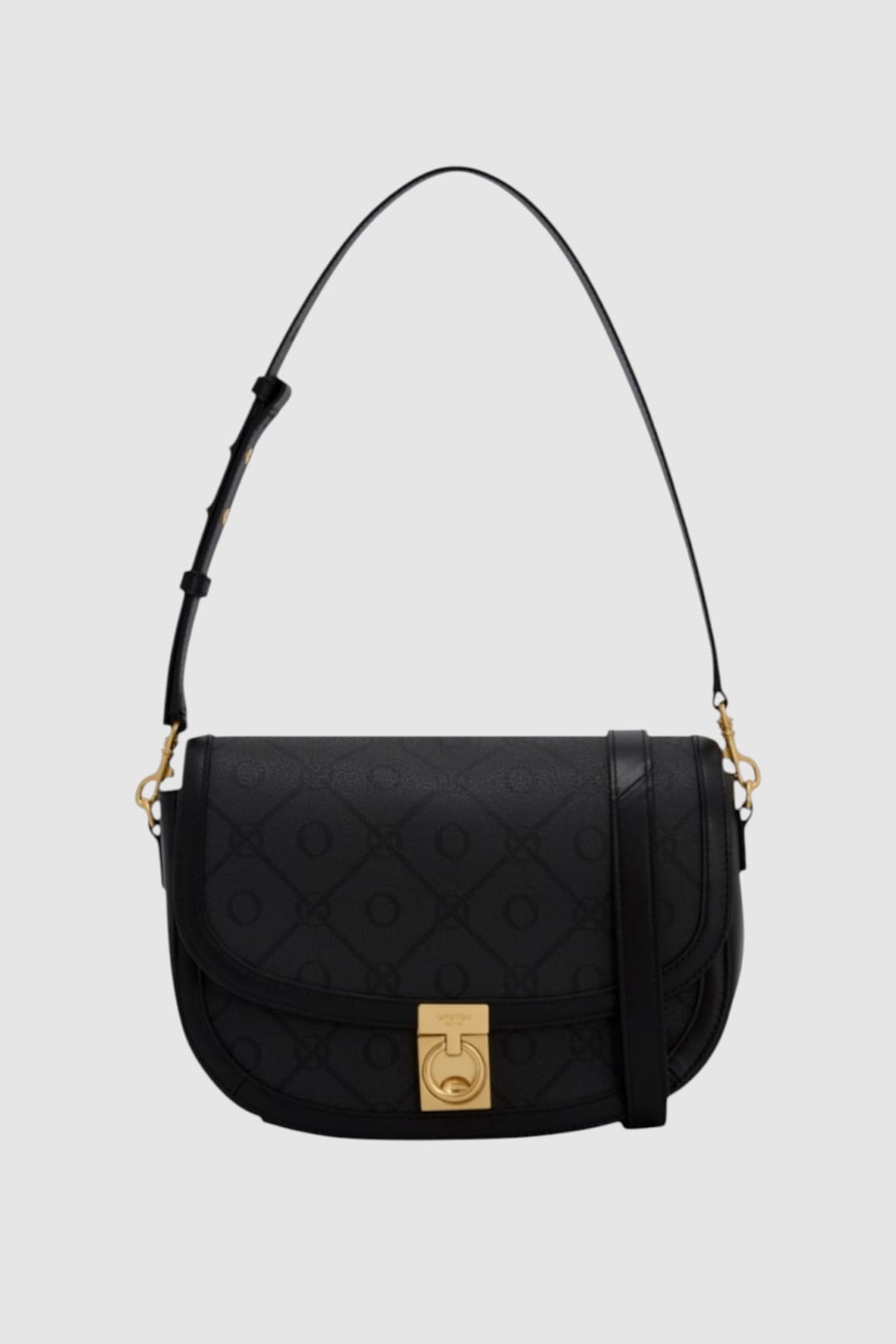 Yvonne Signature Medium Saddle Bag