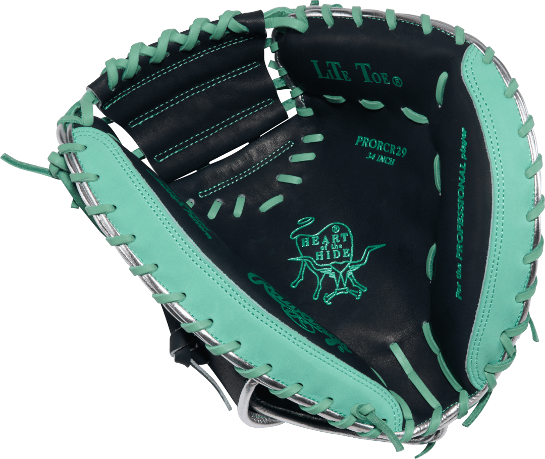 RAWLINGS "HEART OF THE HIDE" SERIES CATCHERS MITT BASEBALL GLOVE C.RALEIGH GAMEDAY PATTERN 34" RHT