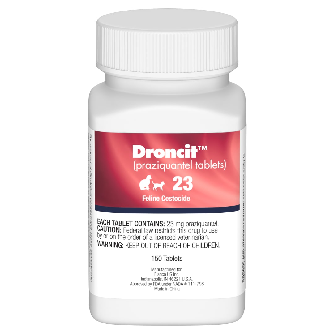 Droncit Feline Tab, 23 mg, 150 Count