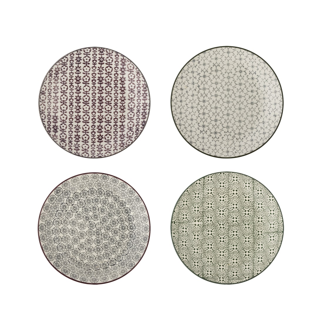 21100607 - Karine Plate, Multi, Stoneware STOCK: 300