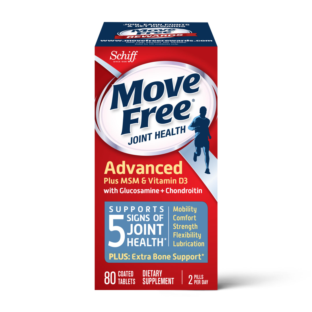 MOVE FREE® Advanced - Plus MSM & Vit D 12/80 ct.