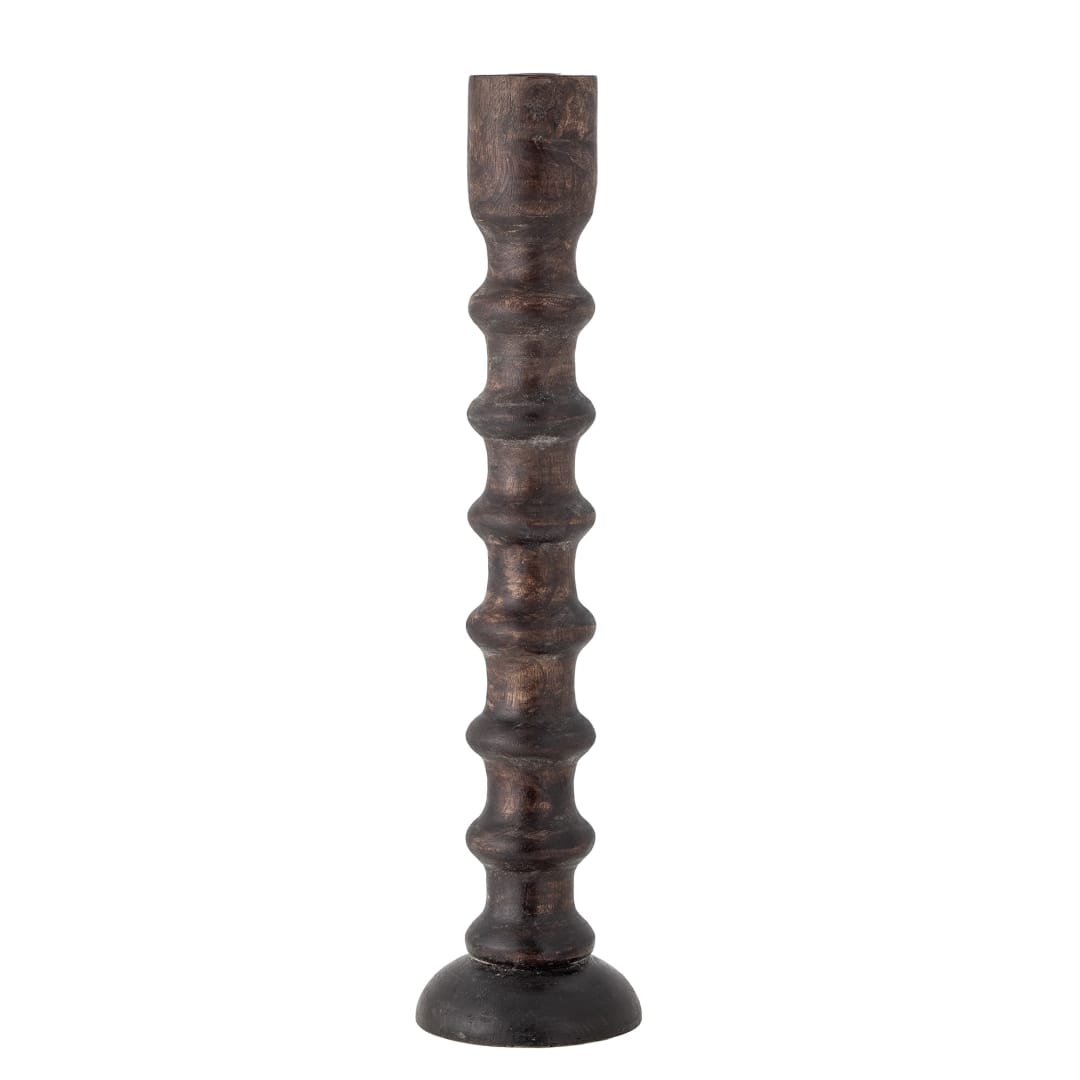 82066122 - Brenda Candle Holder, Brown, Mango STOCK: 17
