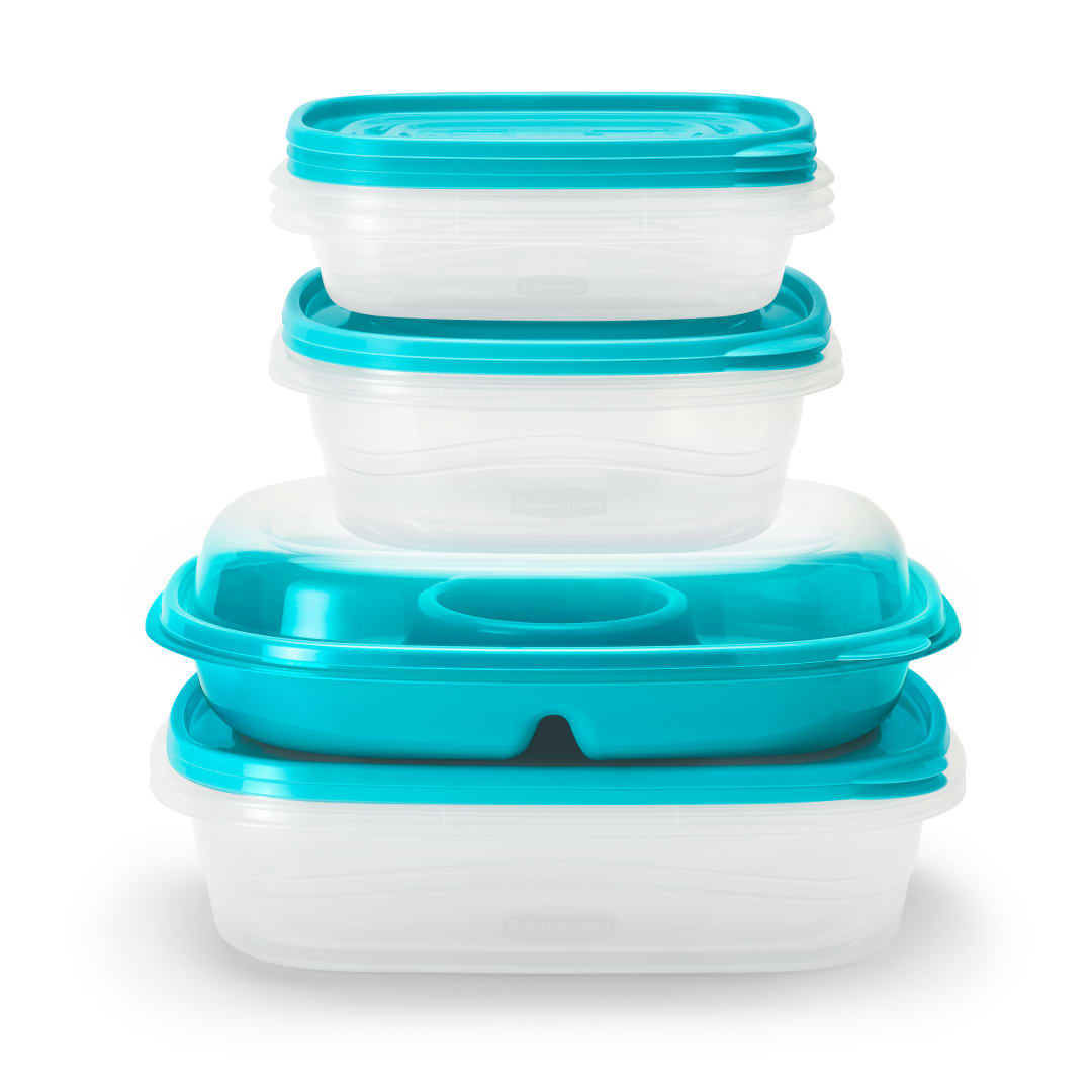 Rubbermaid TakeAlongs 16-Piece Food Storage Container Set, Meal Prep Containers, Food Containers With Lids