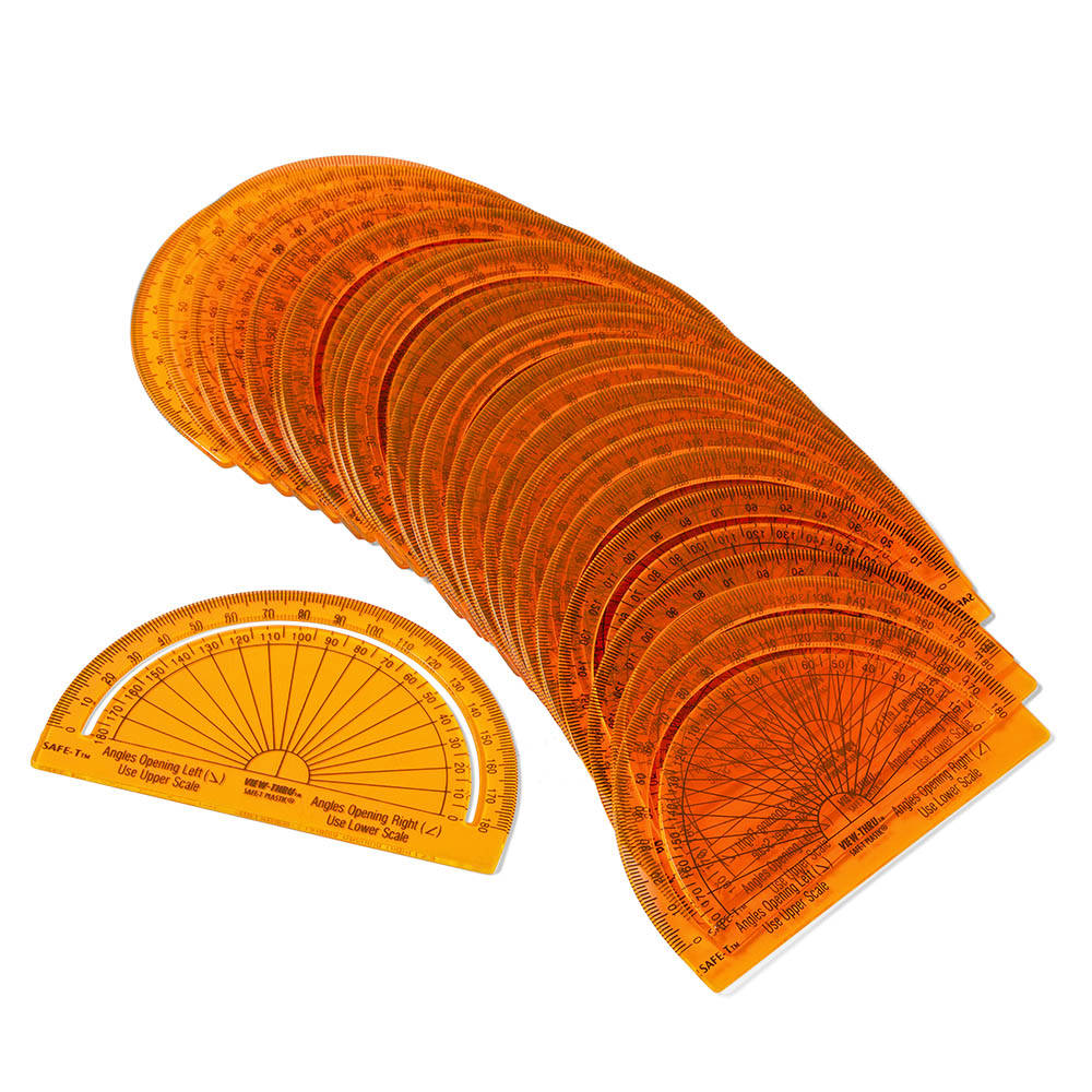 PROTRACTOR, 4" PK24, SAFE-T® SEP ORNG