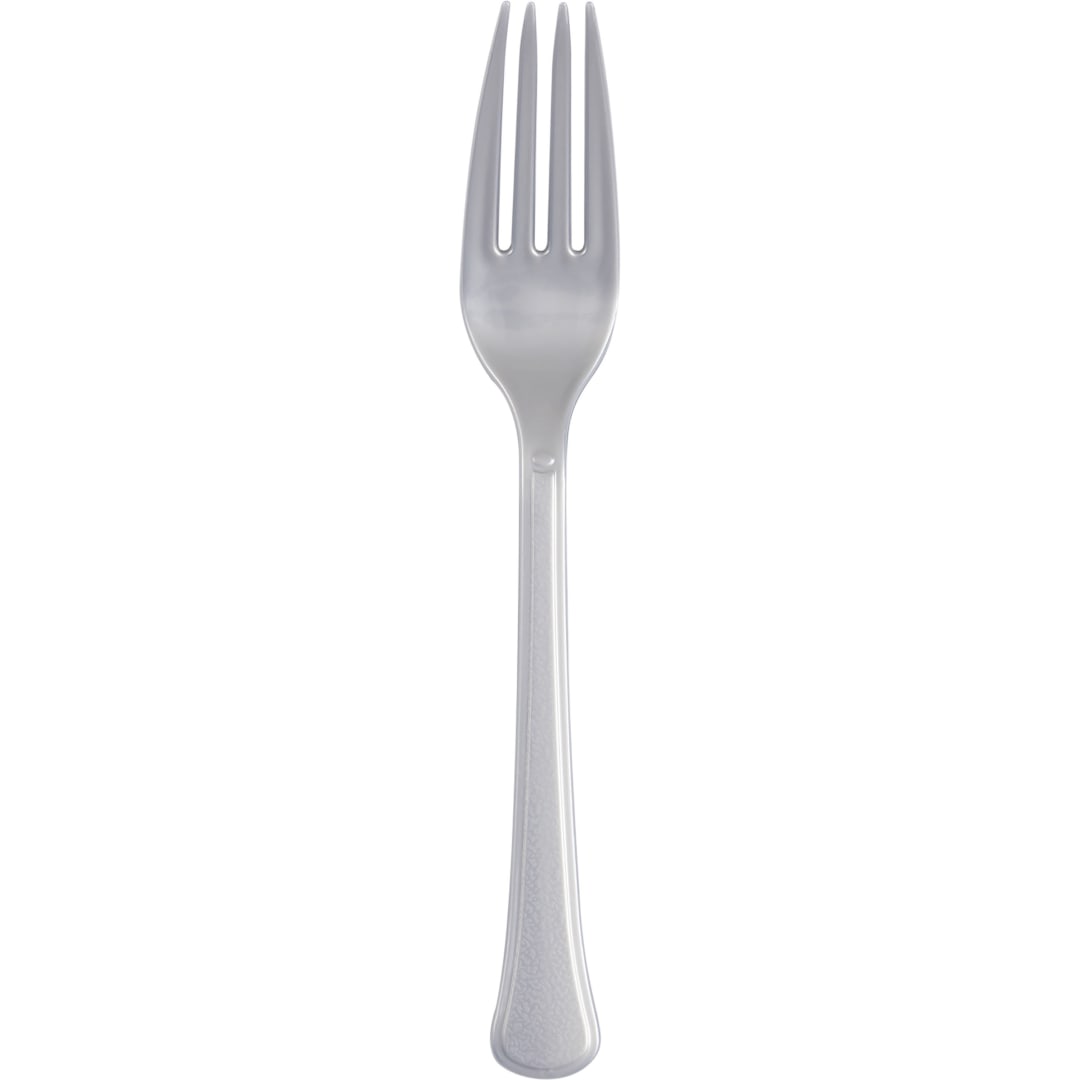 Silver Solid Premium Plastic Forks, 20ct