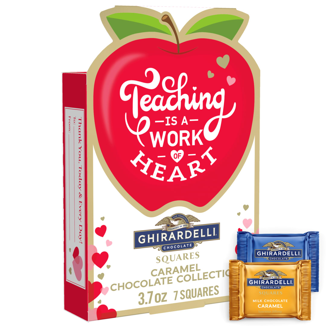GHIRARDELLI Classroom Apple Caramel Chocolate Collection Gift, 3.7 oz