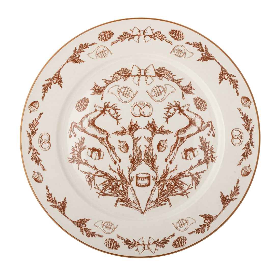 82058338 - Beth Plate, Brown, Stoneware STOCK: 98