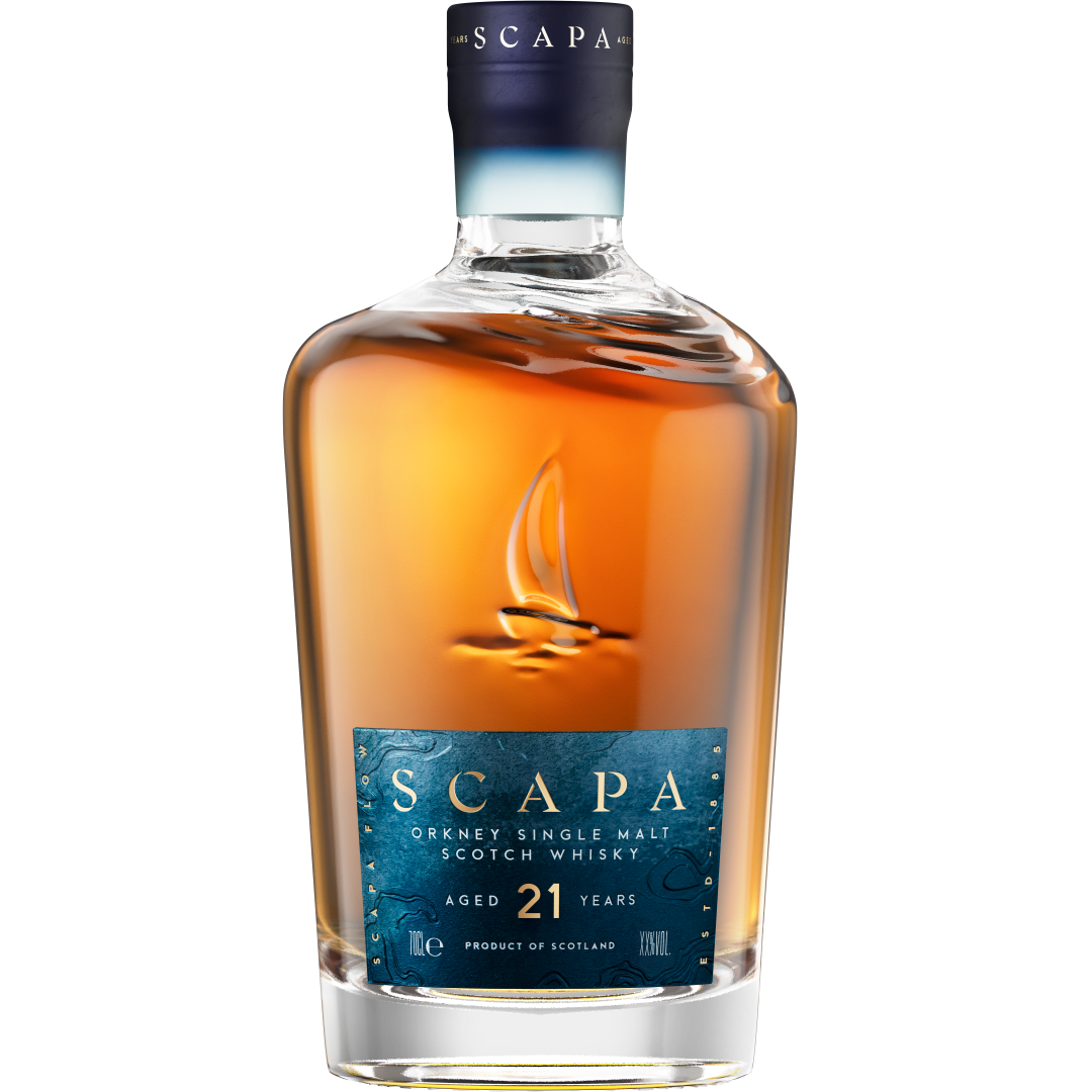 Scapa 21 Year old Scotch Whiskey, 750 ml Bottle, 105.8 Proof