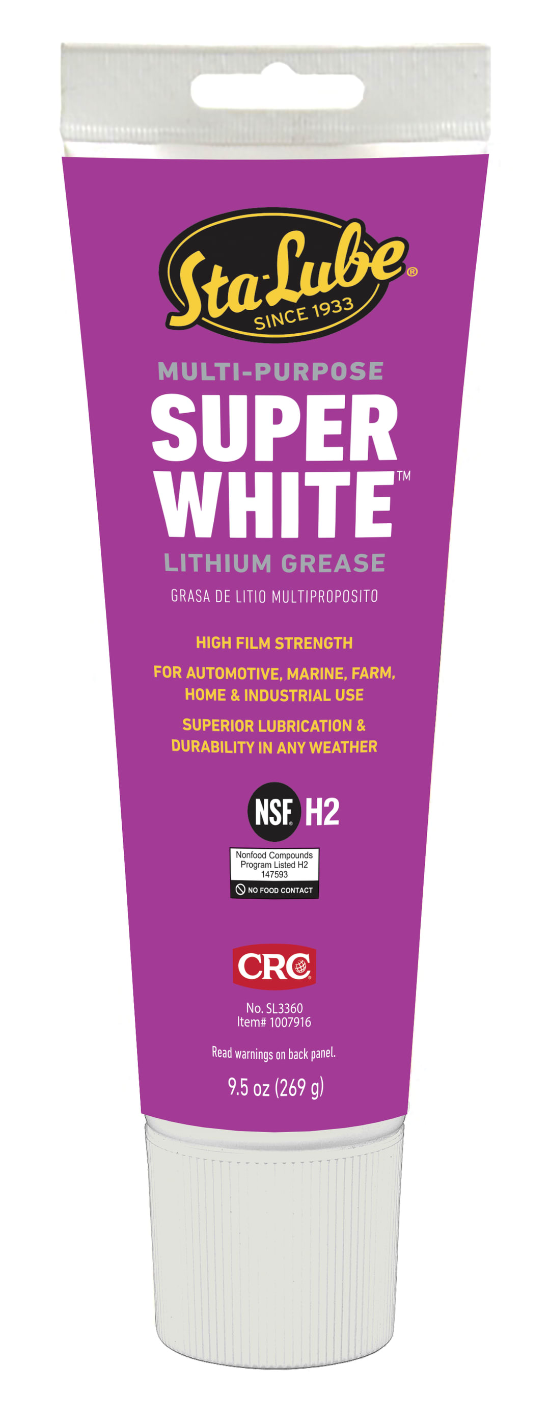 Sta-Lube Super White Multi-Purpose Lithium Grease 1X9.5OZ