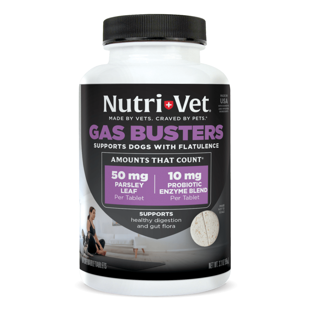 Nutri-Vet Gas Busters, 60 Count