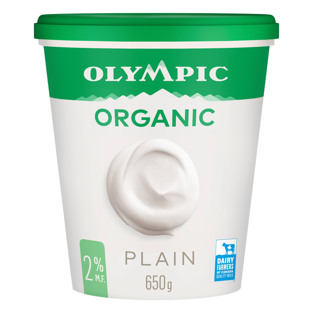 Olympic Organic Plain Yogurt 2%, 650g