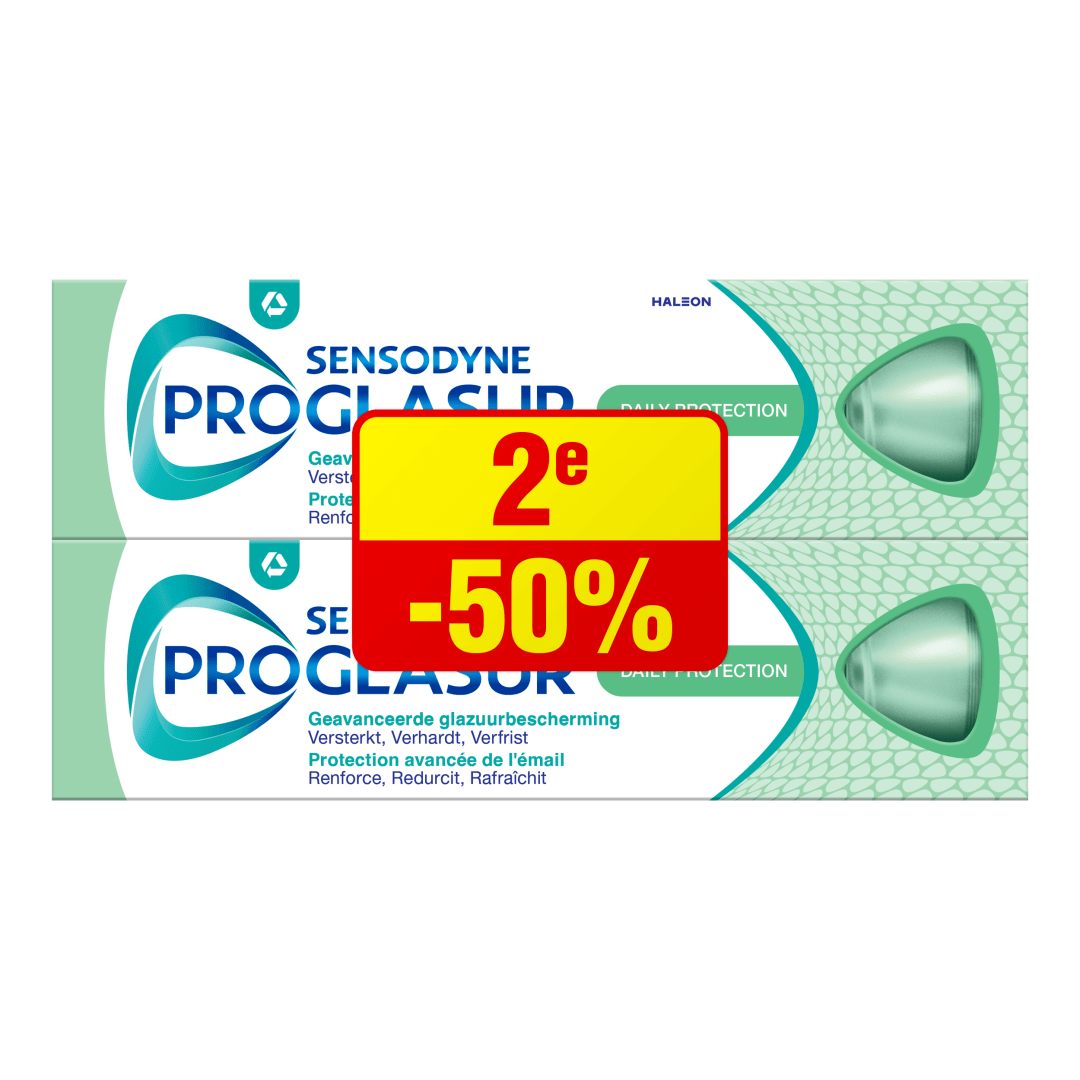 Sensodyne Proglasur Daily Protection Dentifrice - Promo pack - 2X75ML