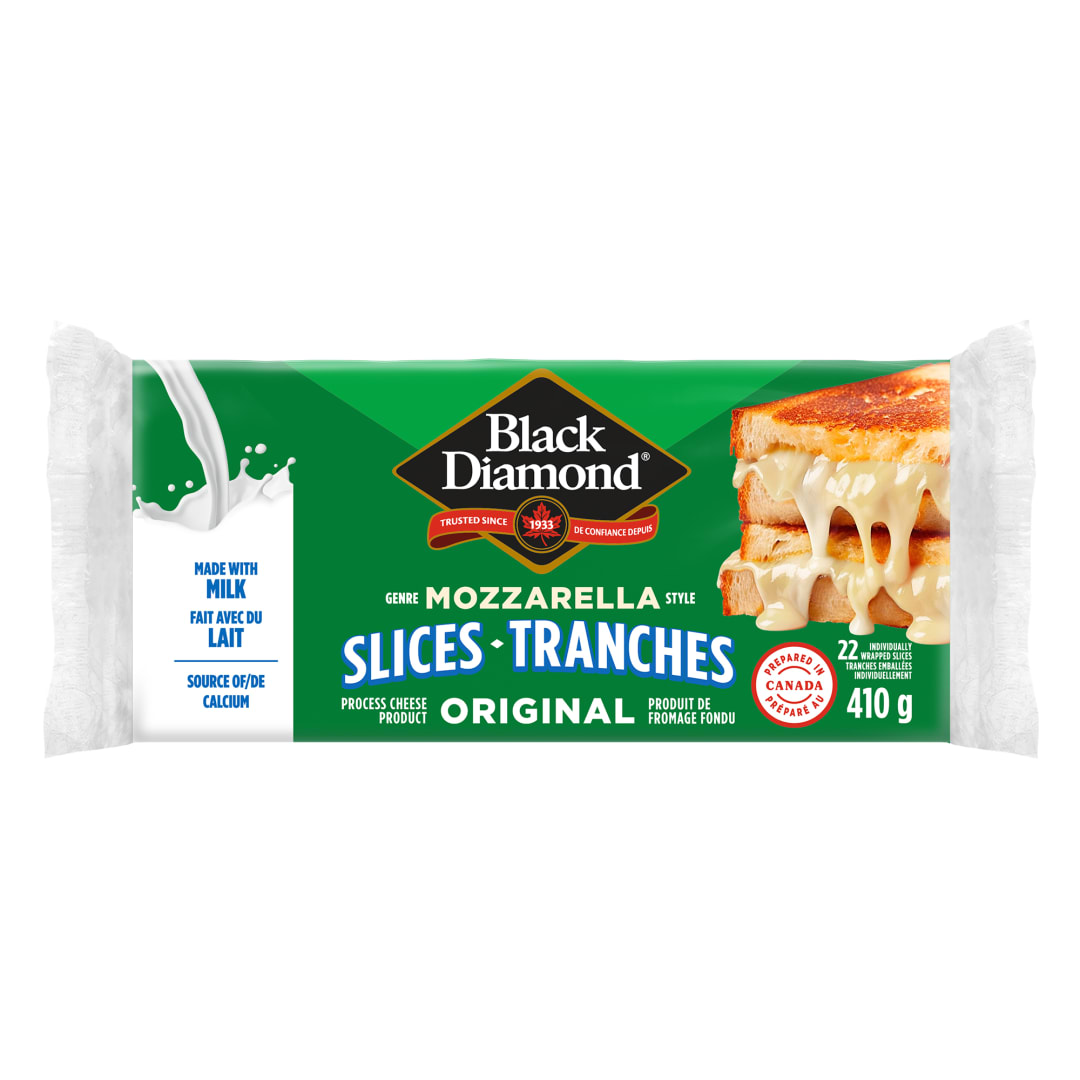 Black Diamond Original Mozzarella Cheese Slices, 410g