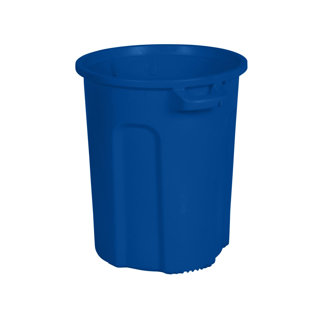 20 Gal. Round Trash Can with Lift Handle - Blue